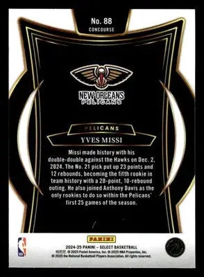 2024-25 Panini Select #88 Yves Missi - Basketball Card Single