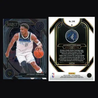 2024-25 Panini Select Anthony Edwards #248 Courtside Timberwolves - Basketball Card Single