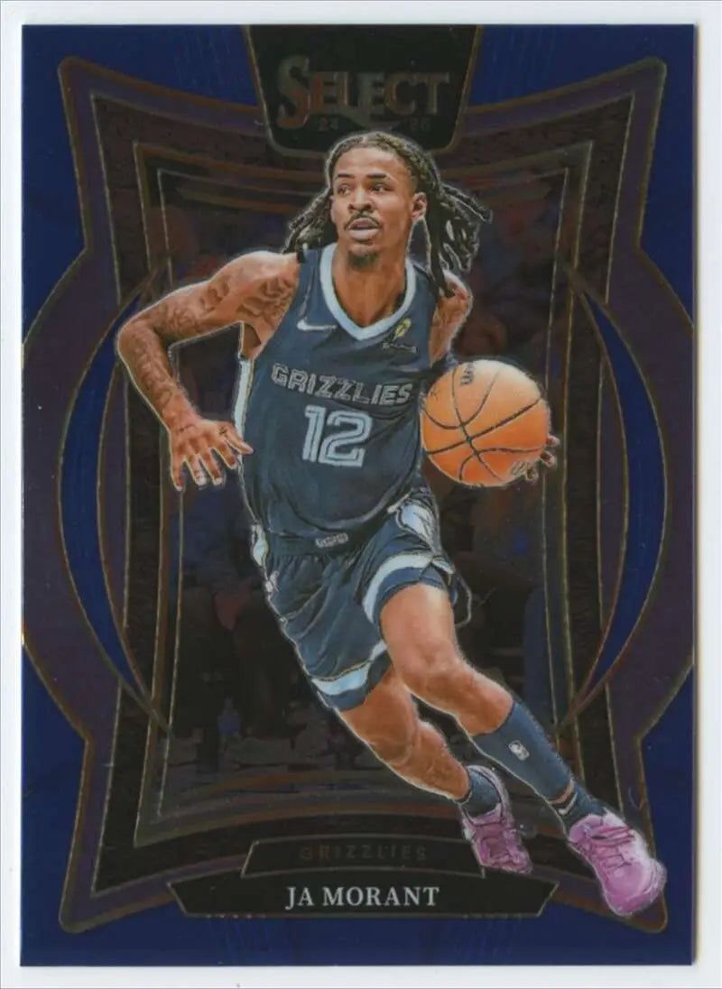 2024-25 Panini Select Blue #60 Ja Morant NM-MT Grizzlies Concourse ID:80938 - Basketball Card Single