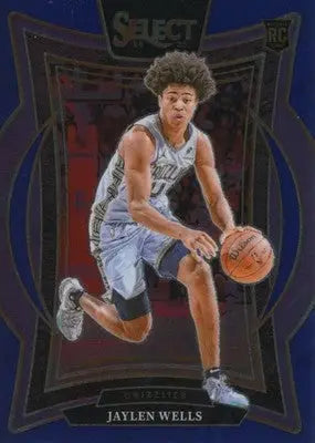 2024-25 Panini Select Blue #79 Jaylen Wells NM-MT Grizzlies Concourse ID:80942 - Basketball Card Single
