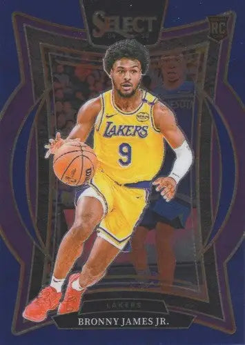 2024-25 Panini Select Blue #90 Bronny James Jr. NM-MT Lakers Concourse ID:80943 - Basketball Card Single