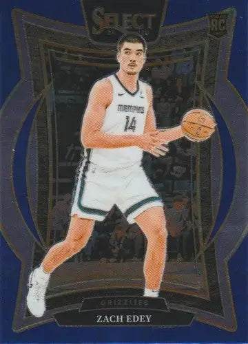 2024-25 Panini Select Blue #98 Zach Edey NM-MT Grizzlies Concourse ID:80926 - Basketball Card Single