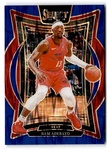 2024-25 Panini Select Blue Flash Prizms #15 Bam Adebayo NM-MT 04/99 Hea ID:80959 - Basketball Card Single