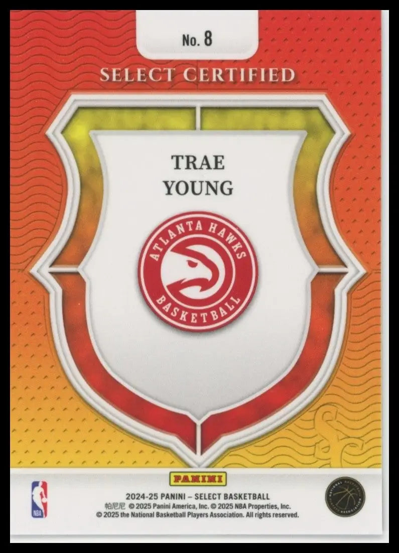 2024-25 Panini Select - Select Certified Trae Young #8
