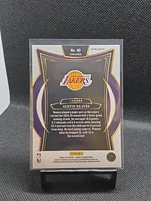 2024-25 Panini Select - Concourse Austin Reaves #40 Silver Prizm - Basketball Card Single