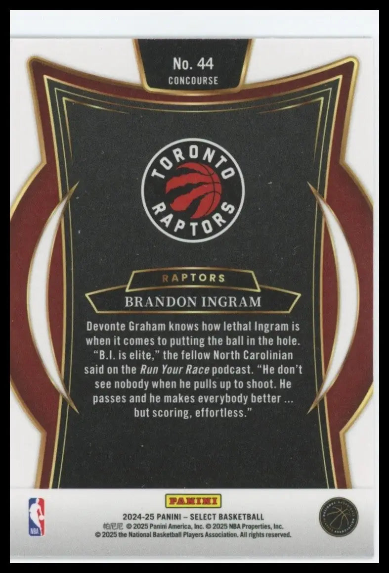 2024-25 Panini Select - Concourse Brandon Ingram #44 Blue