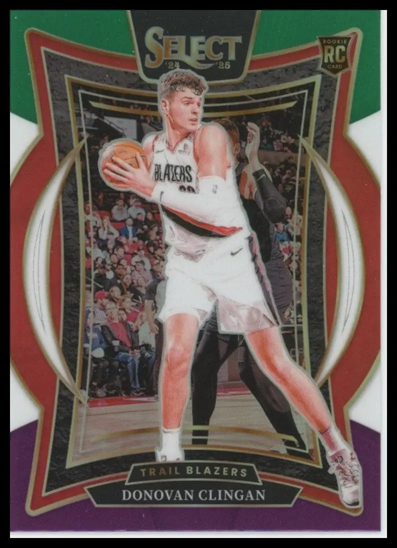 2024-25 Panini Select - Concourse Donovan Clingan #69 Green White Purple...