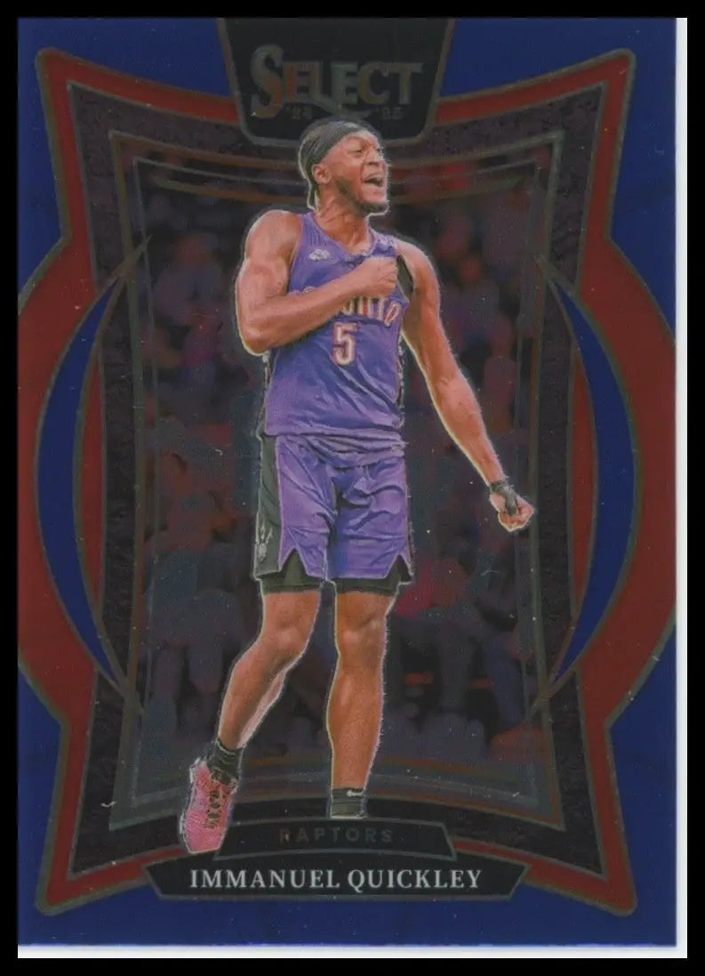 2024-25 Panini Select - Concourse Immanuel Quickley #41 Blue