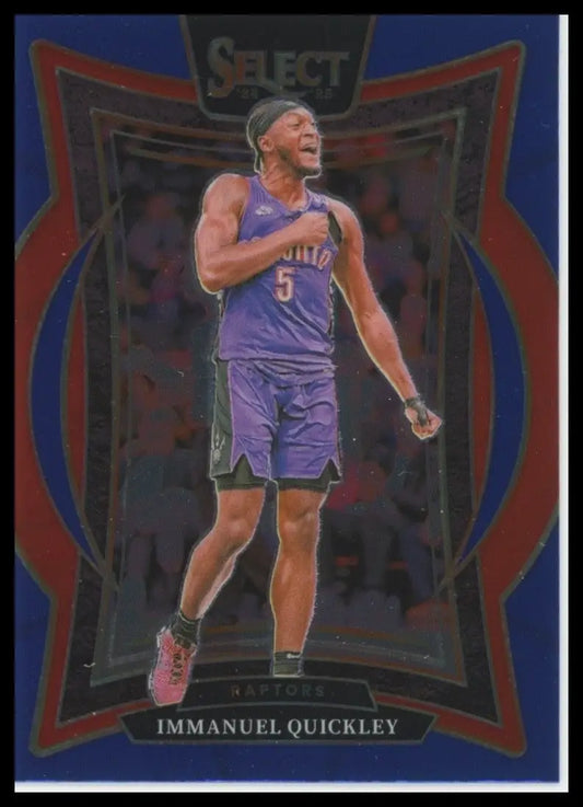 2024-25 Panini Select - Concourse Immanuel Quickley #41 Blue - Basketball Card Single