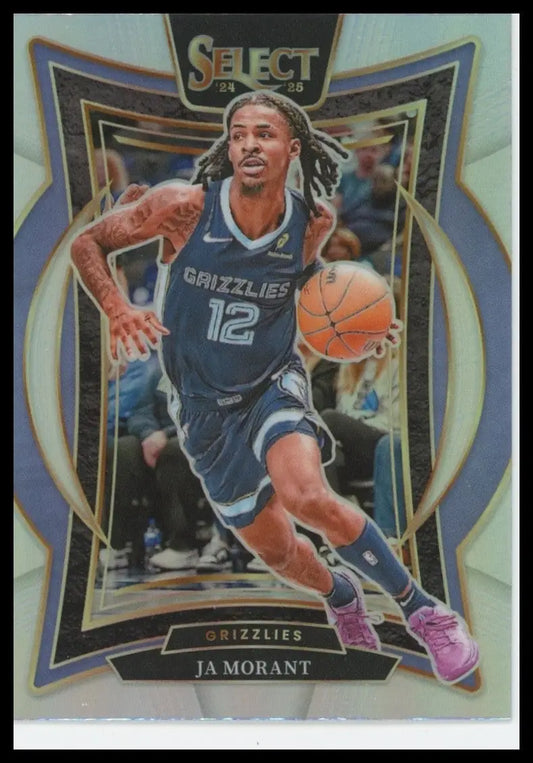 2024-25 Panini Select - Concourse Ja Morant #60 Silver Prizm - Basketball Card Single