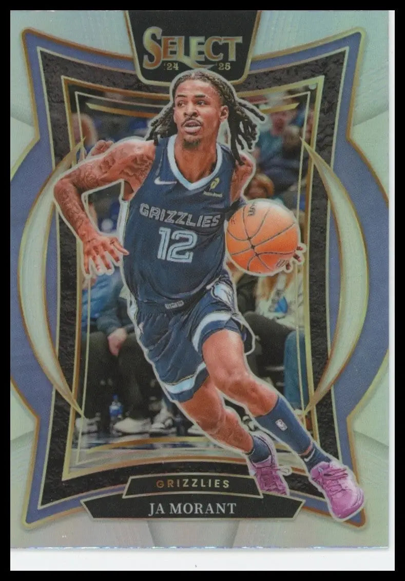 2024-25 Panini Select - Concourse Ja Morant #60 Silver Prizm