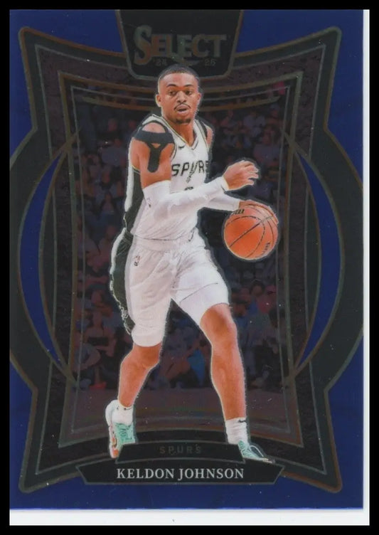 2024-25 Panini Select - Concourse Keldon Johnson #58 Blue - Basketball Card Single