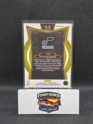 2024-25 Panini Select - Concourse Keyonte George #49 Red Cracked Ice Prizm - Basketball Card Single