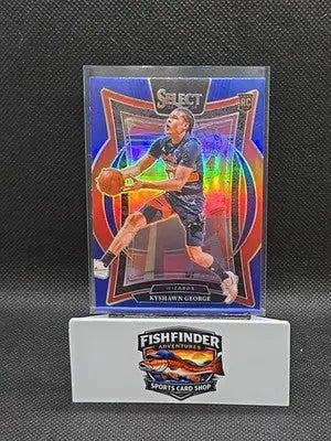 2024-25 Panini Select - Concourse Kyshawn George #85 Blue Prizm (RC) - Basketball Card Single