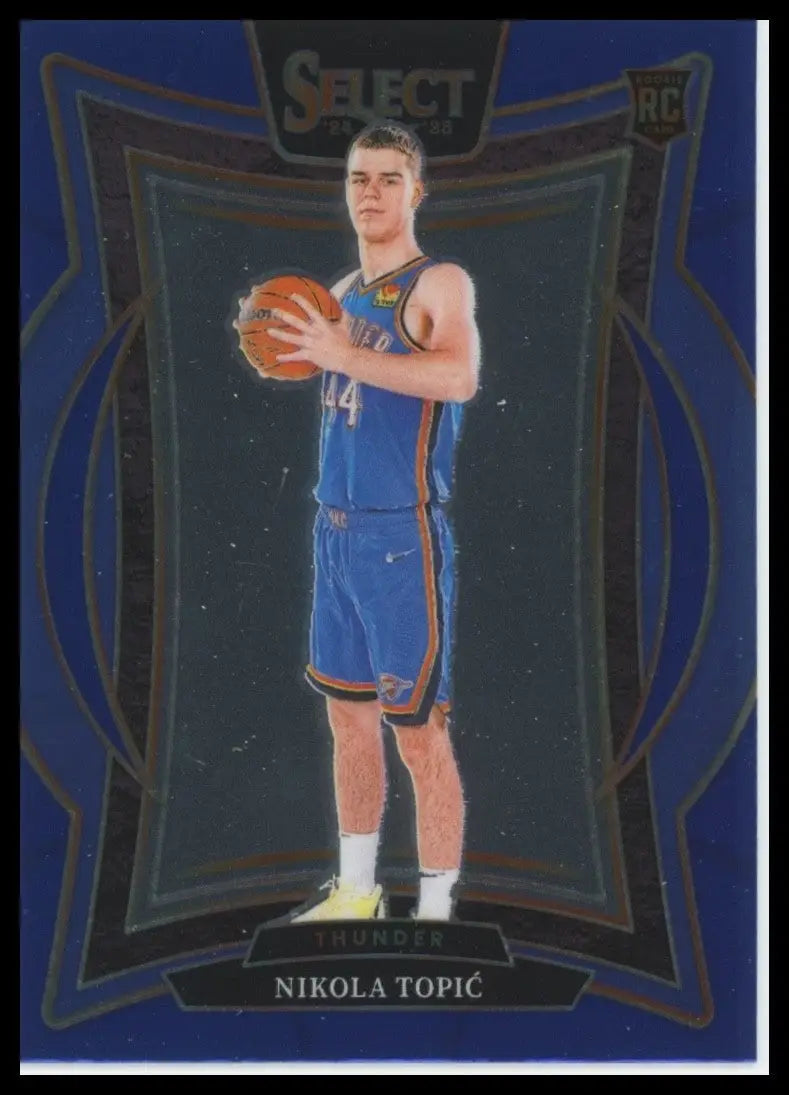 2024-25 Panini Select - Concourse Nikola Topic #89 Blue Prizm (RC)