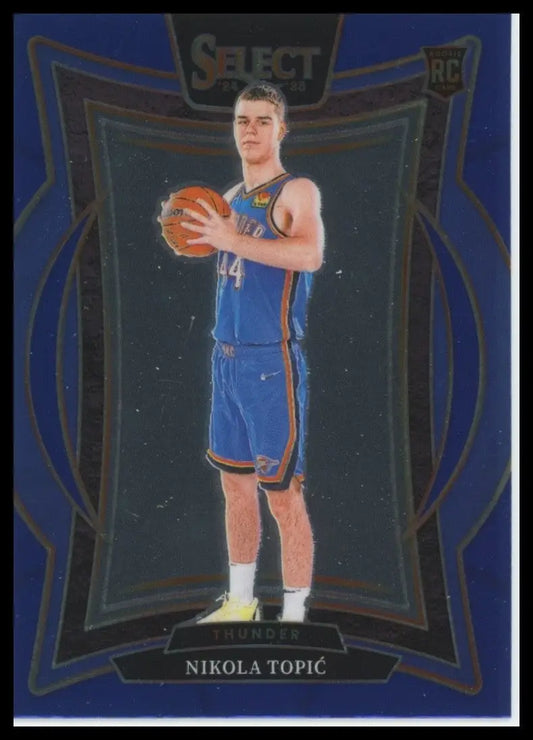 2024-25 Panini Select - Concourse Nikola Topic #89 Blue Prizm (RC) - Basketball Card Single