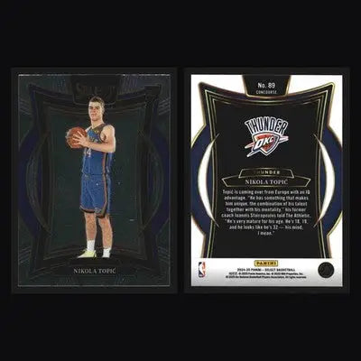 2024-25 Panini Select Concourse Nikola Topic #89 Thunder RC - Basketball Card Single