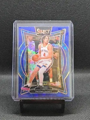 2024-25 Panini Select - Concourse Pacome Dadiet #99 Blue Cracked Ice Prizm (RC) - Basketball Card Single