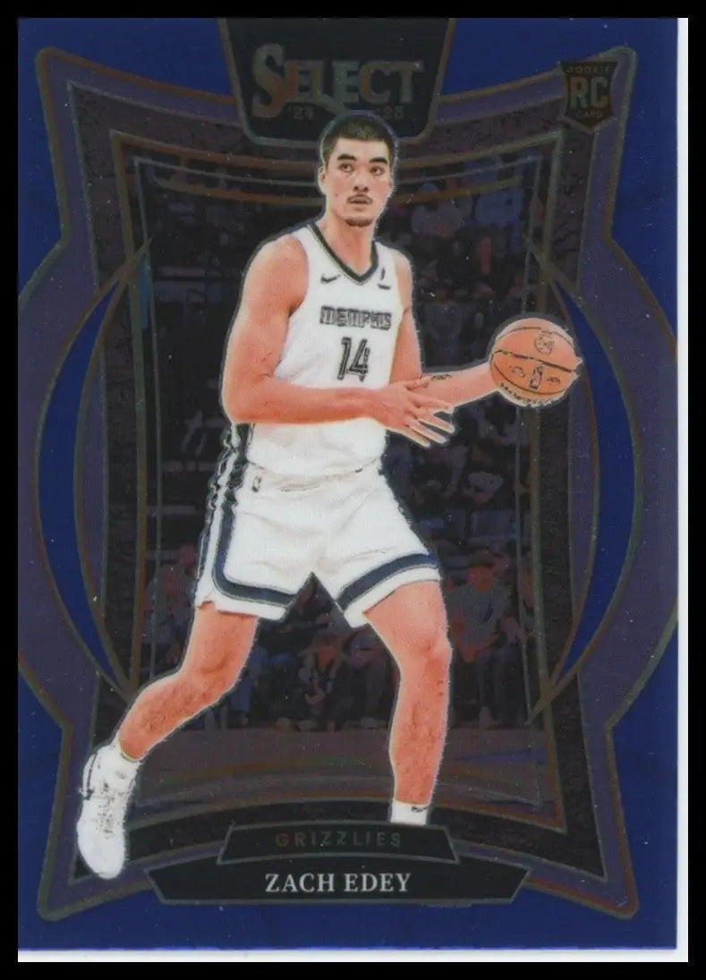 2024-25 Panini Select - Concourse Zach Edey #98 Blue (RC)