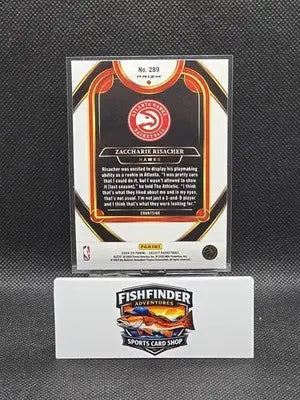 2024-25 Panini Select - Courtside Zaccharie Risacher #289 Blue Prizm (RC) - Basketball Card Single