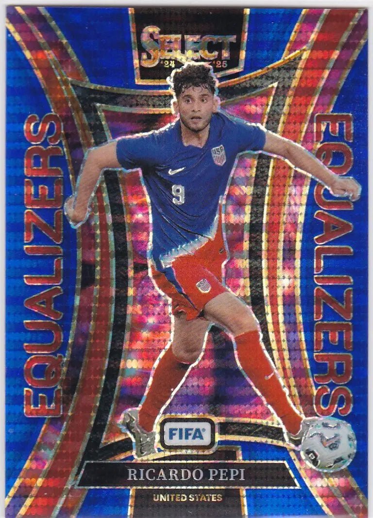 2024-25 Panini Select FIFA #12 Ricardo Pepi Blue Pulsar