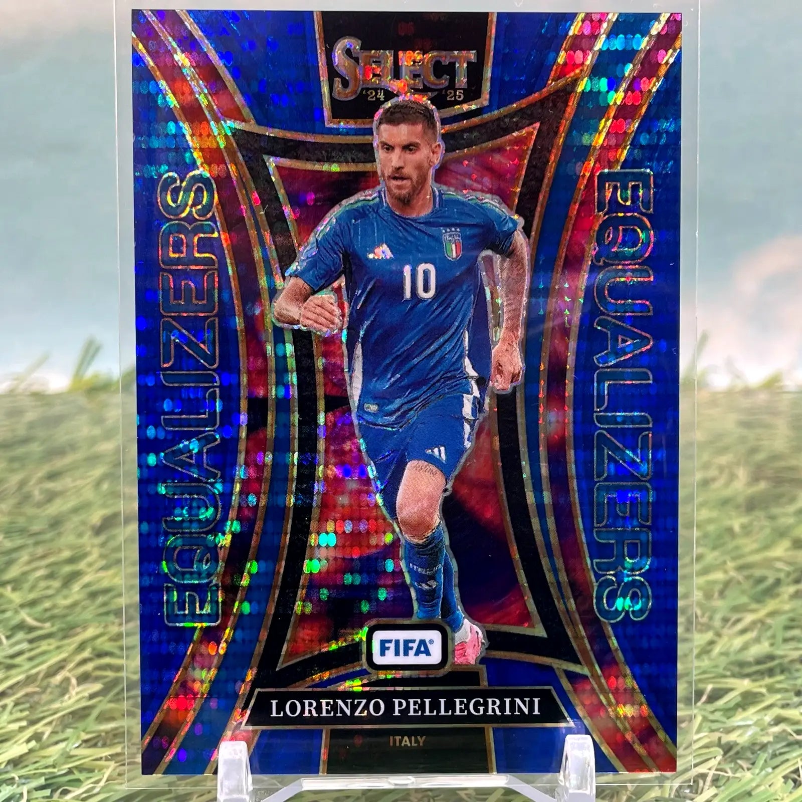 2024-25 Panini Select FIFA #6 Lorenzo Pellegrini Equalizers Blue Pulsar - Soccer Card Single