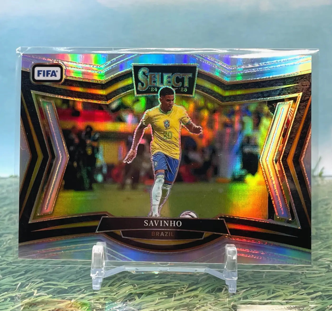 2024-25 Panini Select FIFA Field Level Silver Prizm Savinho #229 - Soccer Card Single