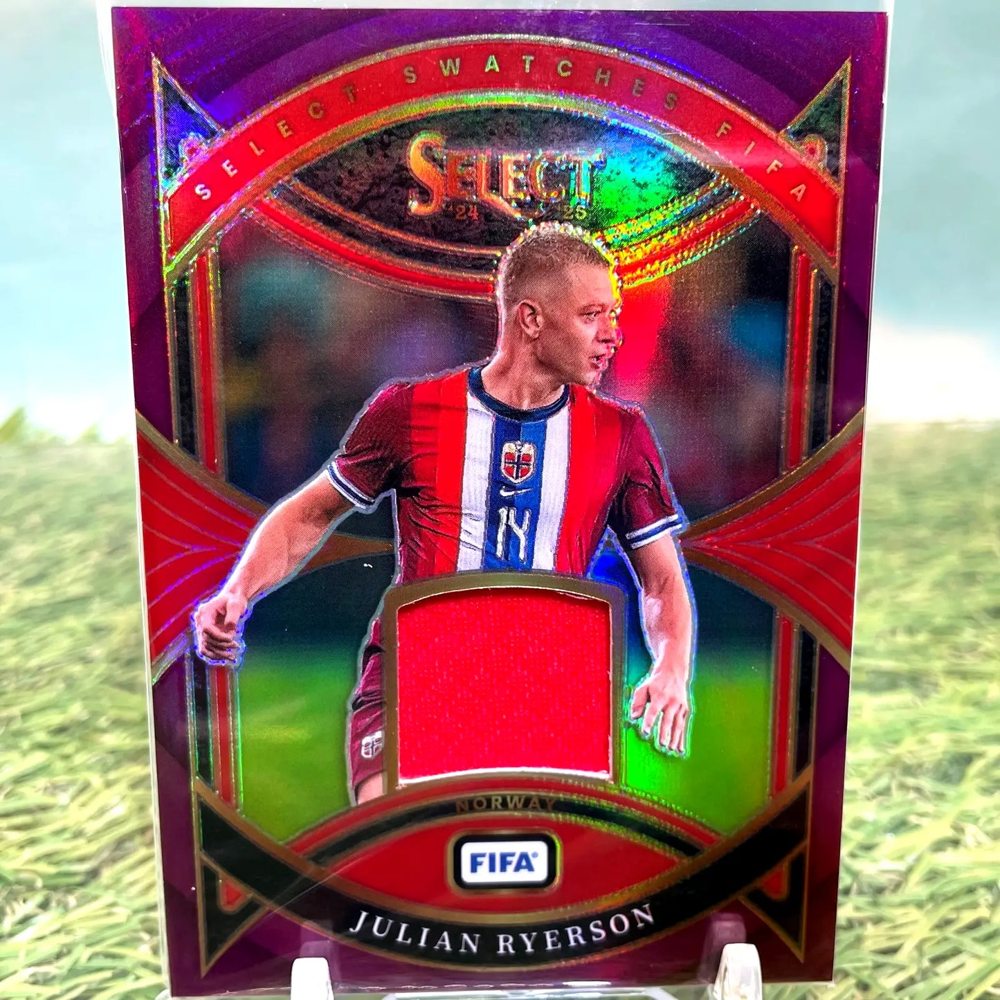 2024-25 Panini Select FIFA JULIAN RYERSON Patch Purple Prizm Swatches /49 #SW-JR - Soccer Card Single