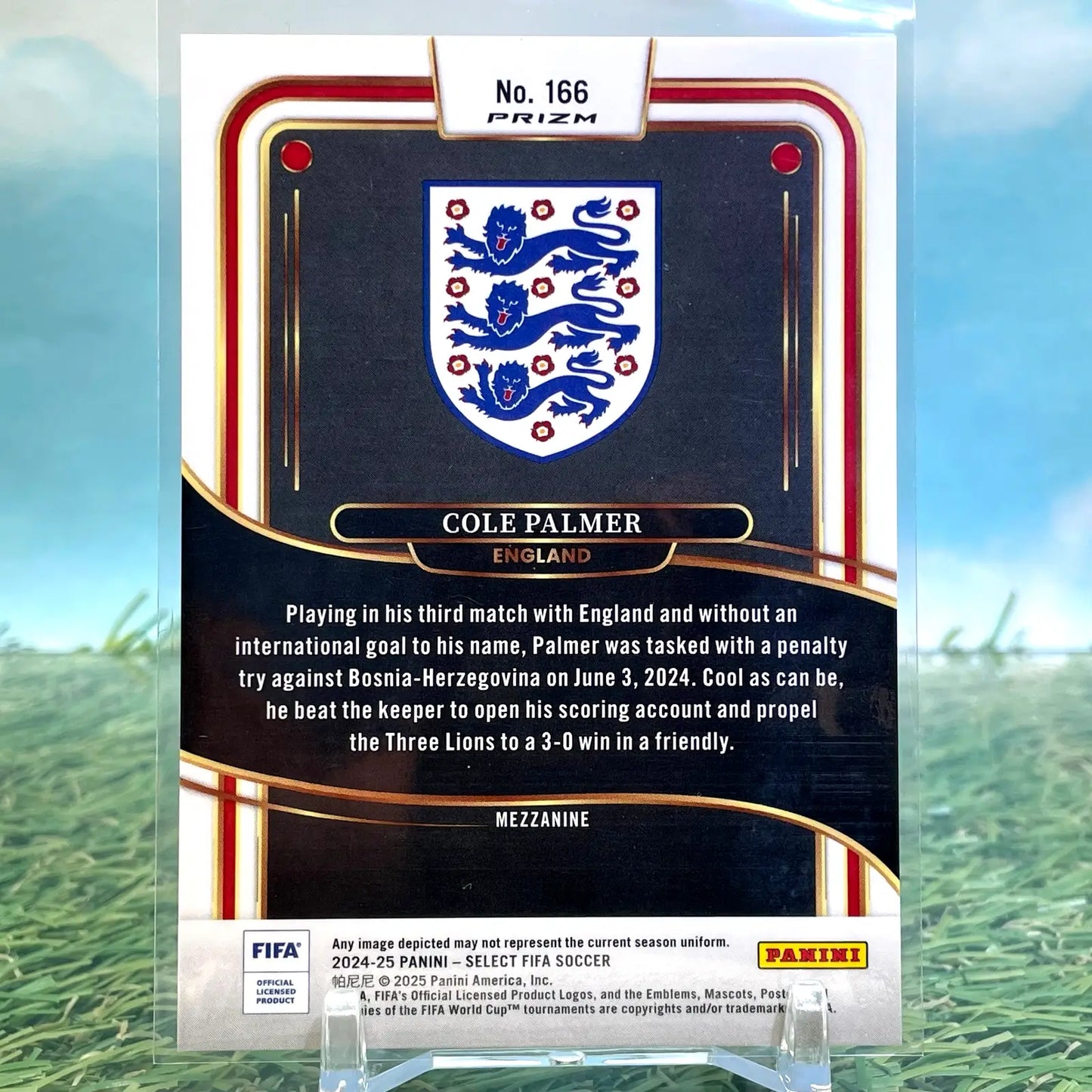 2024-25 Panini Select FIFA Mezzanine Cole Palmer #166 Silver Prizm - Soccer Card Single