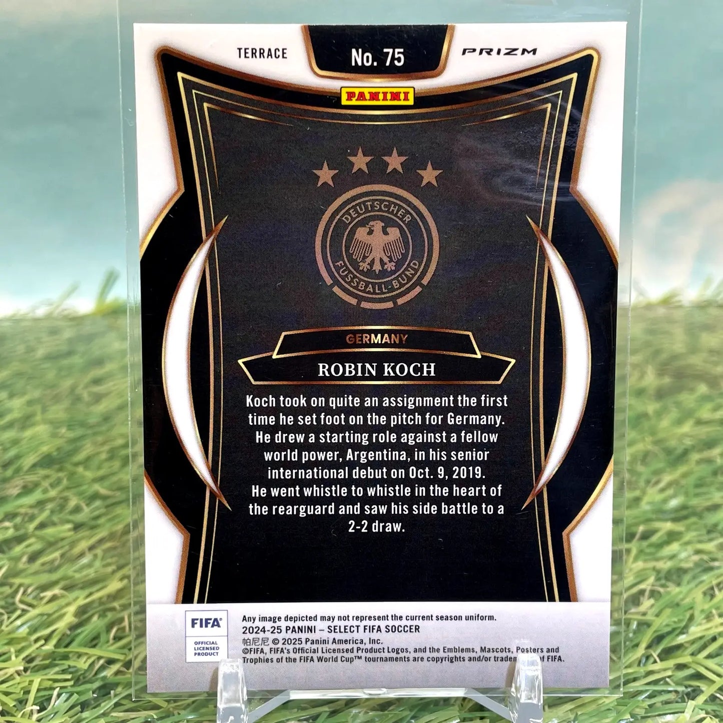 2024-25 Panini Select FIFA Terrace Robin Koch #75 Purple Mojo Germany - Soccer Card Single
