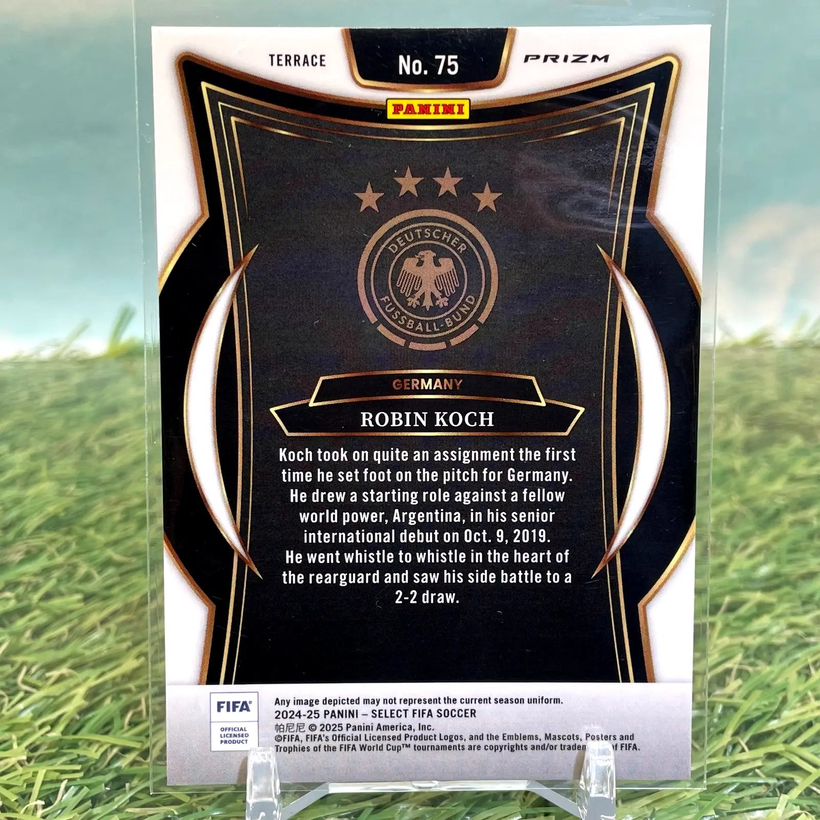2024-25 Panini Select FIFA Terrace Robin Koch #75 Purple Mojo Germany - Soccer Card Single