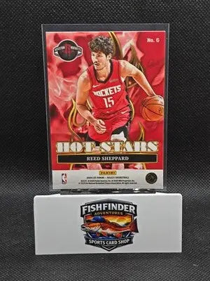 2024-25 Panini Select - Hot Stars Reed Sheppard #6 (RC) - Basketball Card Single
