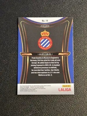 2024-25 Panini Select La Liga #14 Alex Kral Unstoppable - Soccer Card Single