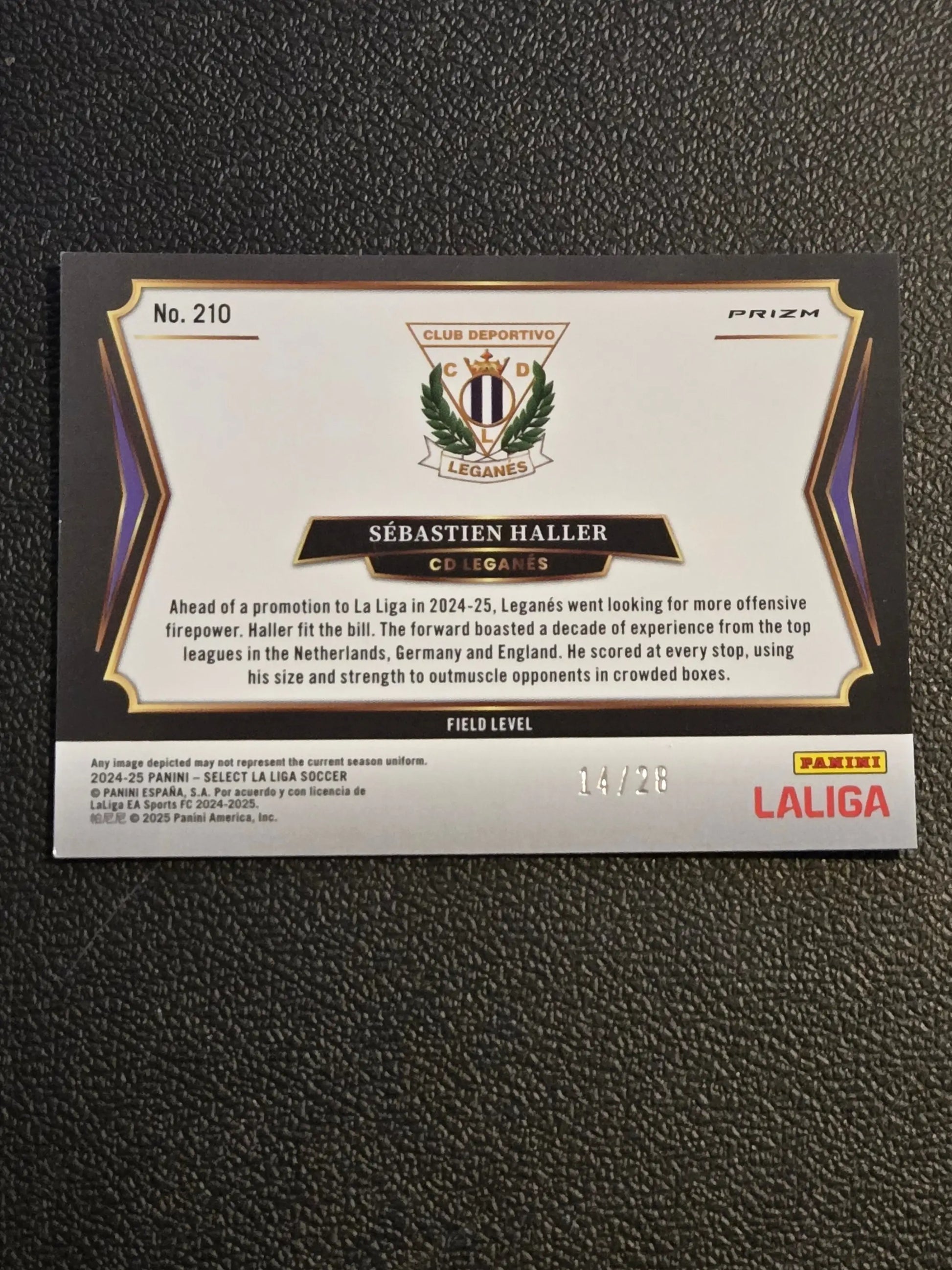 2024-25 Panini Select La Liga #210 Sebastien Haller Jade Dragon Scale #/28 - Soccer Card Single