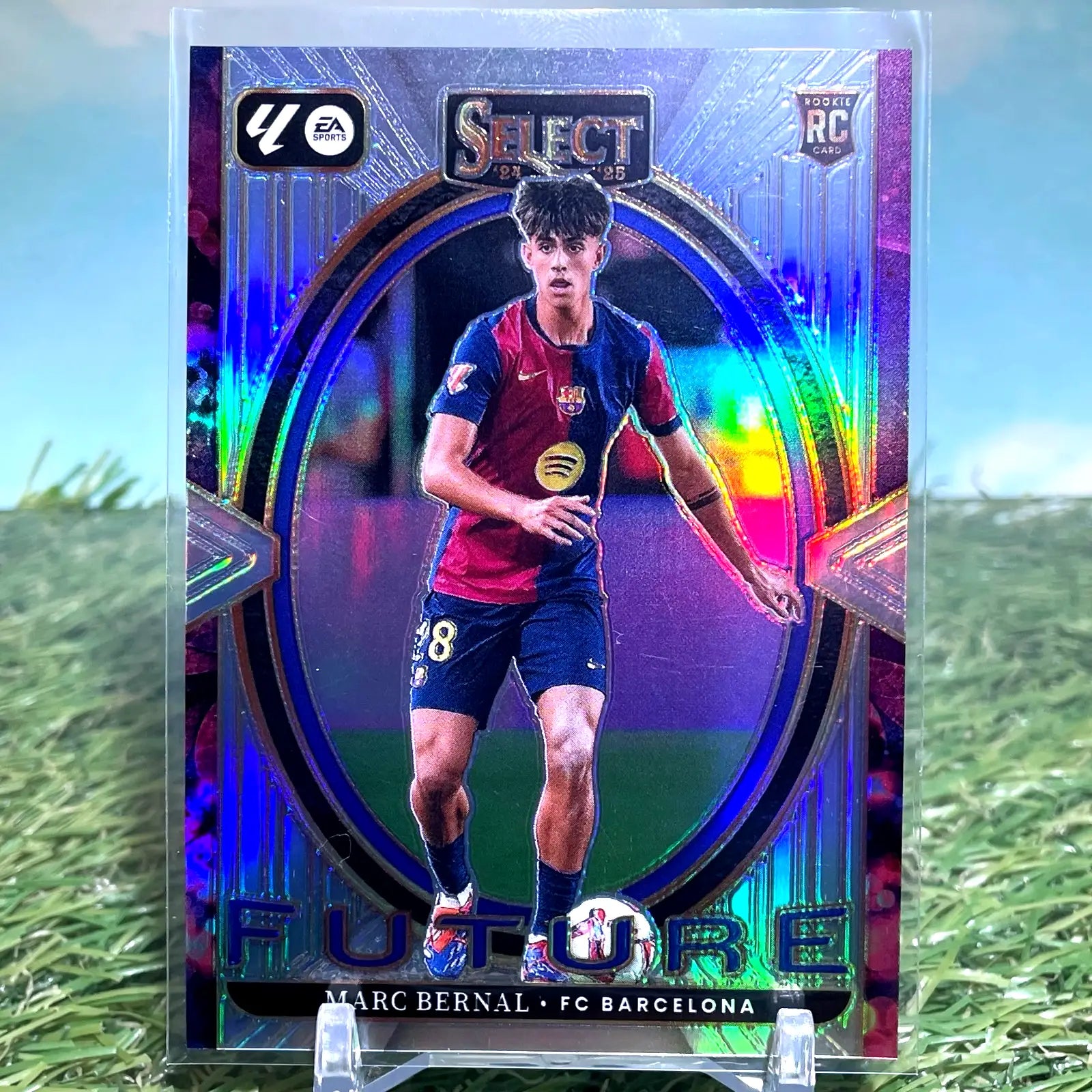 2024-25 Panini Select La Liga Marc Bernal Silver Future Rookie RC Barcelona - Soccer Card Single