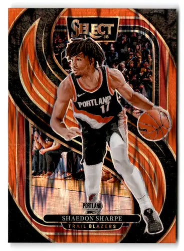 2024-25 Panini Select Orange Flash Prizms #152 Shaedon Sharpe NM-MT Bla ID:80958 - Basketball Card Single
