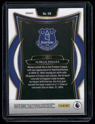 2024-25 Panini Select Premier League Iliman Ndiaye #58 Soccer - Soccer Card Single