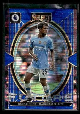 2024-25 Panini Select Premier League Oscar Bobb #25 Select Future Blue Pulsar