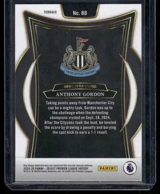 2024-25 Panini Select Premier League Soccer Anthony Gordon #88 Soccer - Soccer Card Single