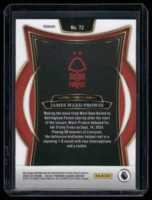 2024-25 Panini Select Premier League Soccer James Ward-Prowse #72 Soccer - Soccer Card Single