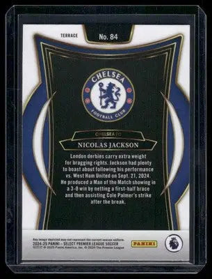 2024-25 Panini Select Premier League Soccer Nicolas Jackson #84 Soccer - Soccer Card Single