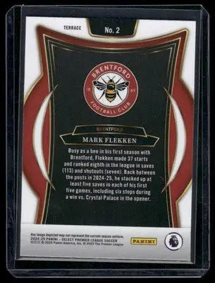 2024-25 Panini Select Premier League Terrace Mark Flekken #2 Soccer - Soccer Card Single