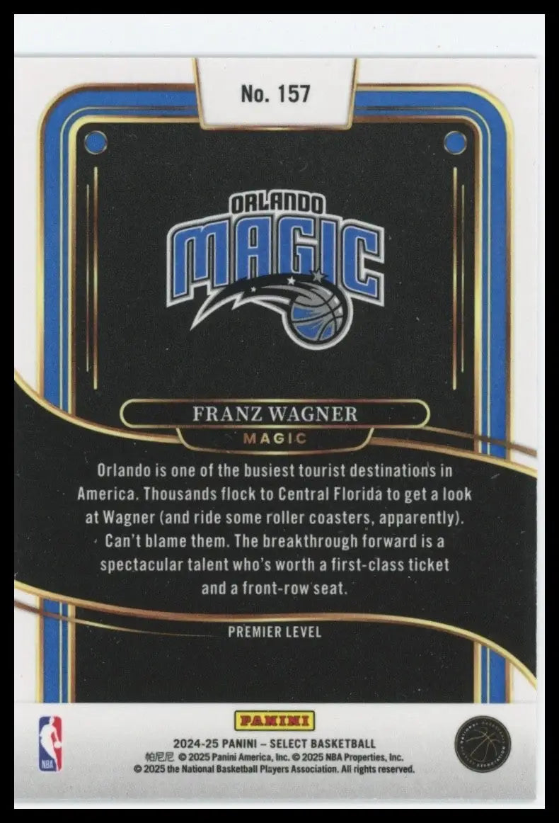 2024-25 Panini Select - Premier Level Franz Wagner #157 Blue
