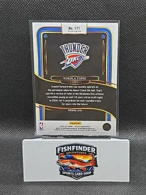 2024-25 Panini Select - Premier Level Nikola Topic #171 Tectonic Prizm (RC) - Basketball Card Single