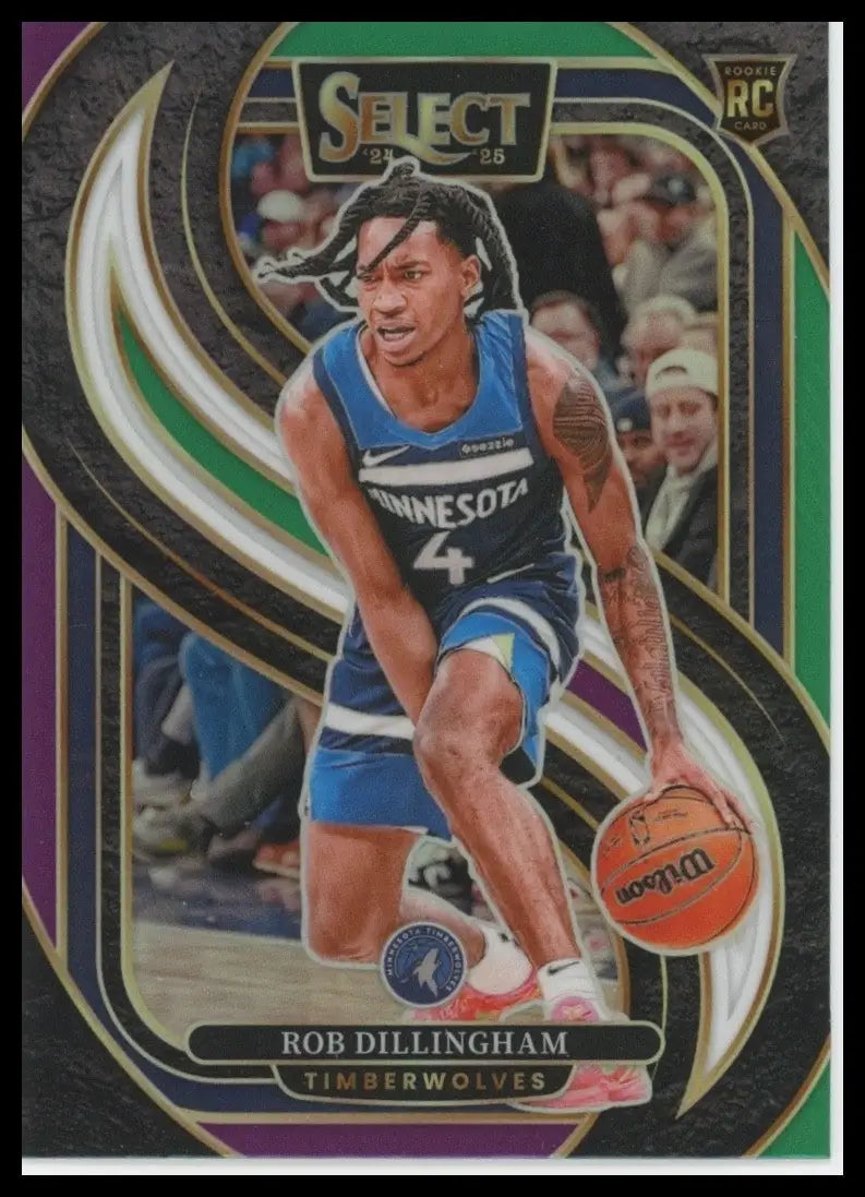 2024-25 Panini Select - Premier Level Rob Dillingham #187 Green White Purple...