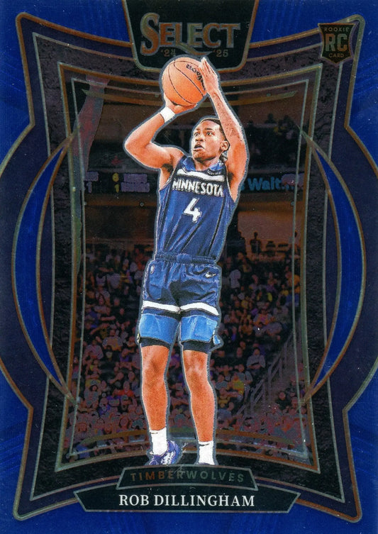 2024-25 Panini Select Rob Dillingham #84 Concourse Blue Retail RC - Basketball Card Single