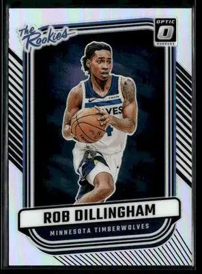 2024-25 Panini Select Rob Dillingham #84 Silver Prizm RC Minnesota Timberwolves