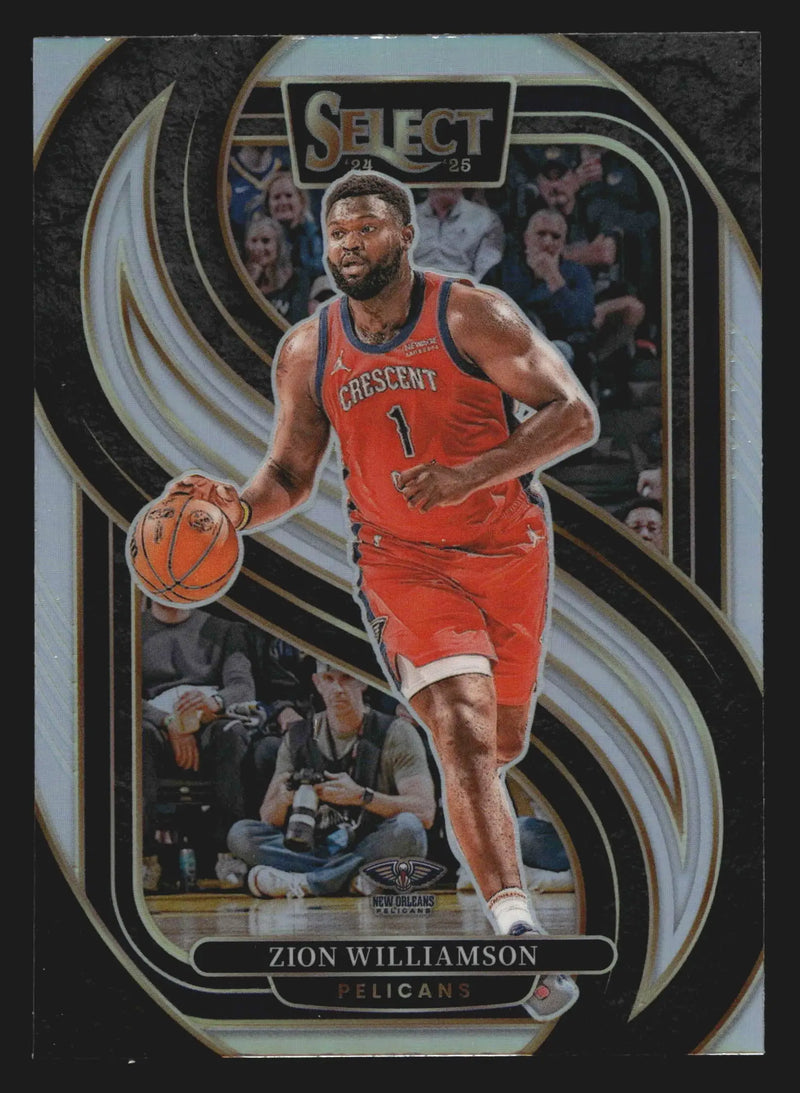 2024-25 Panini Select Zion Williamson #138 Premier Level Silver Prizm