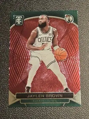2024-25 Panini Totally Certified #14 Jaylen Brown Mirror Maroon - Basketball Card Single