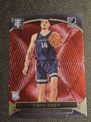 2024-25 Panini Totally Certified #164 Zach Edey Mirror Maroon - Basketball Card Single